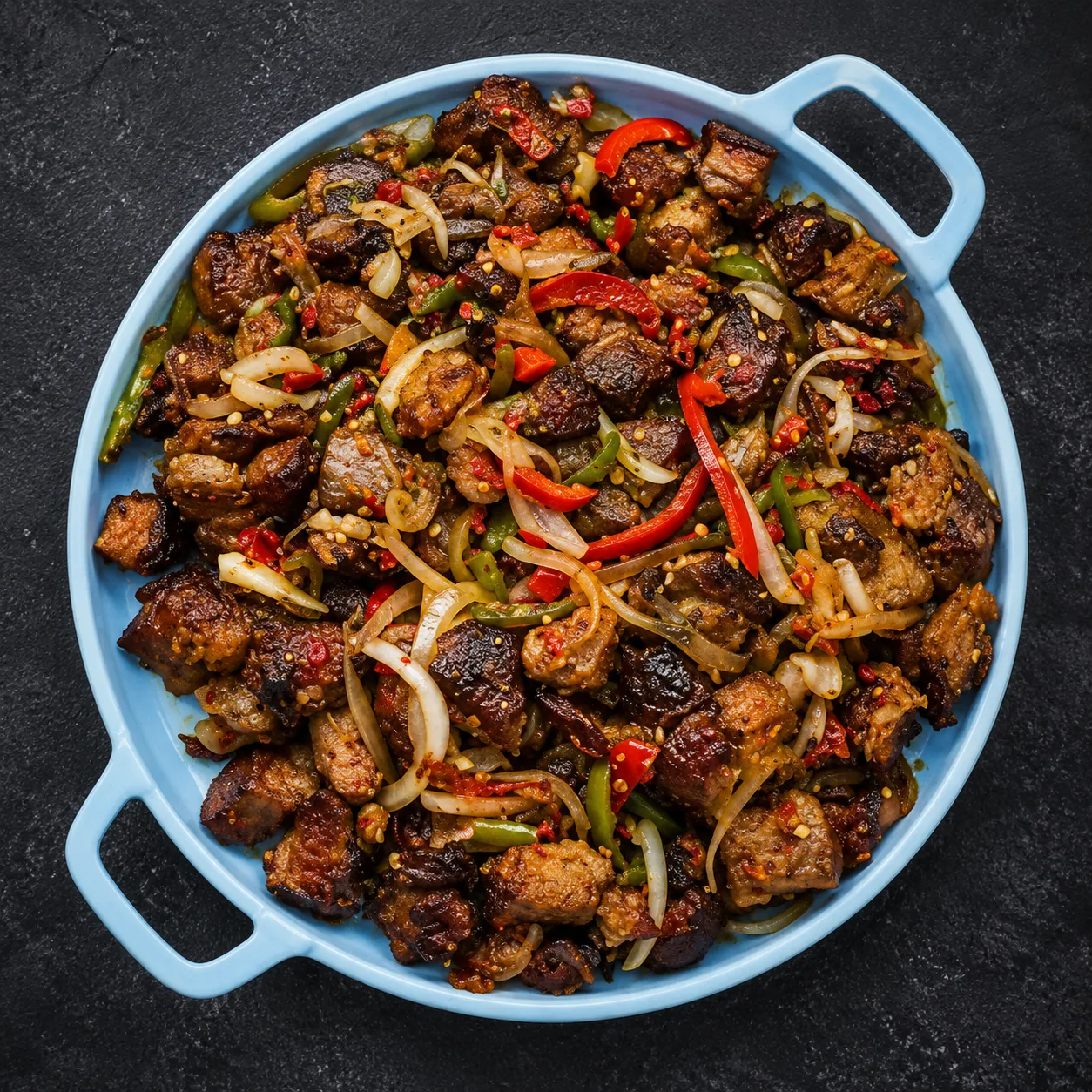 Peppered goat meat at Roswen Nigeria Restaurant in London, Ontario